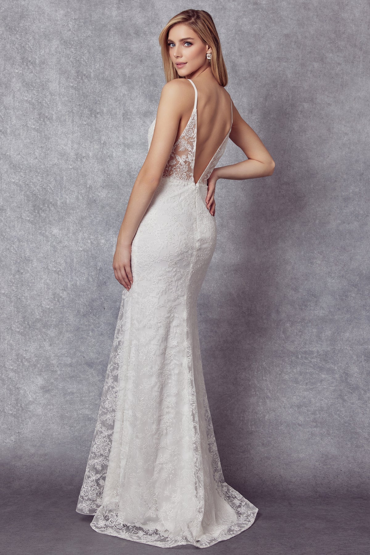 Embroidered Lace Illusion Sweetheart Mermaid Long Prom Dress JT272_6