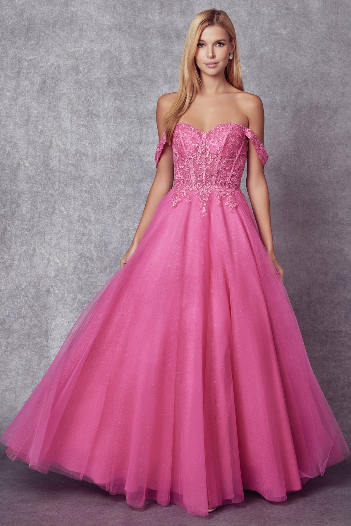 Embroidered Bodice Sweetheart Off or On Shoulder Long Prom Dress JT280_13