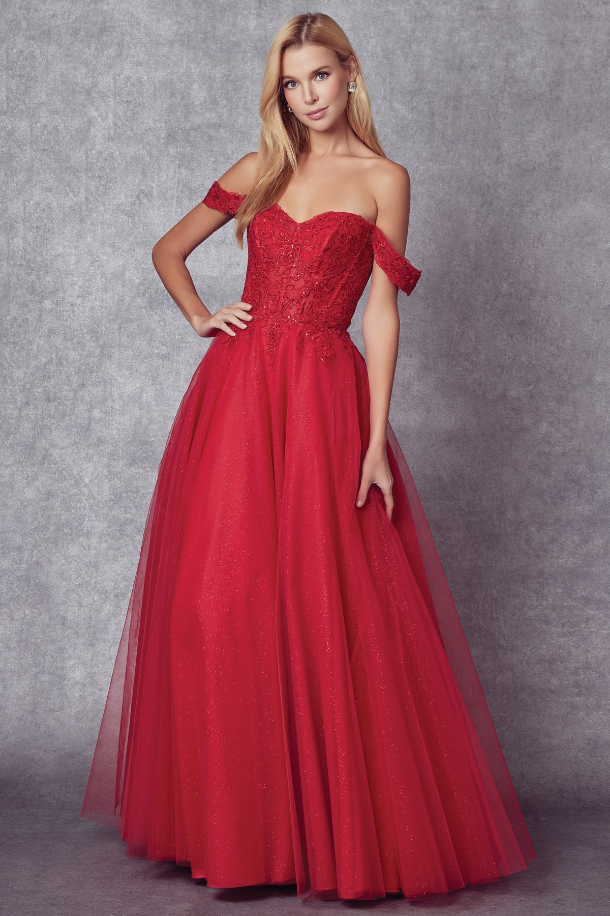 Embroidered Bodice Sweetheart Off or On Shoulder Long Prom Dress JT280_21