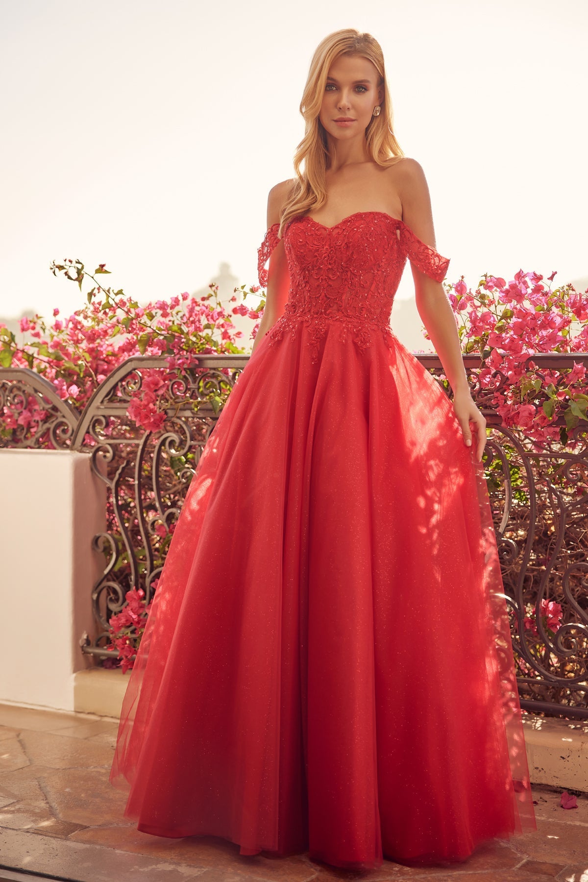 Embroidered Bodice Sweetheart Off or On Shoulder Long Prom Dress JT280_18