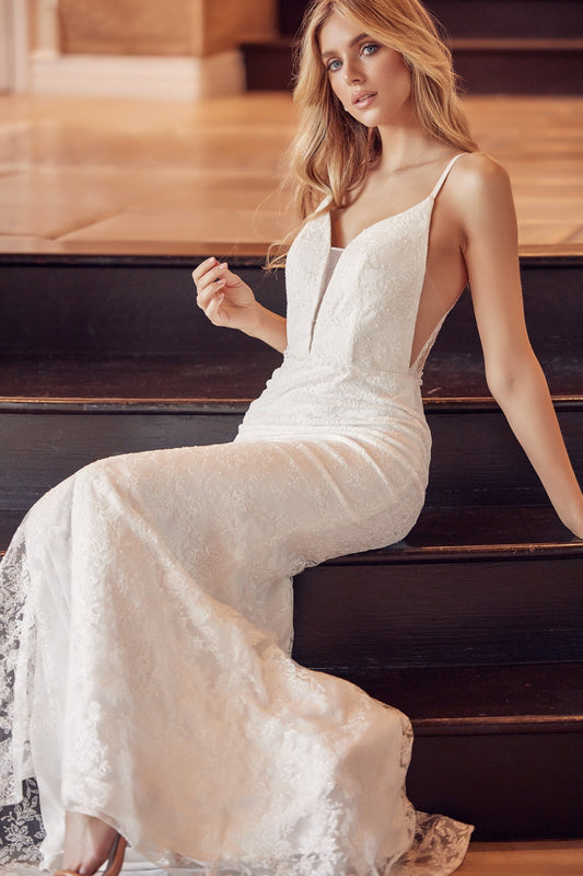 Embroidered Lace Illusion Sweetheart Mermaid Long Prom Dress JT272_11