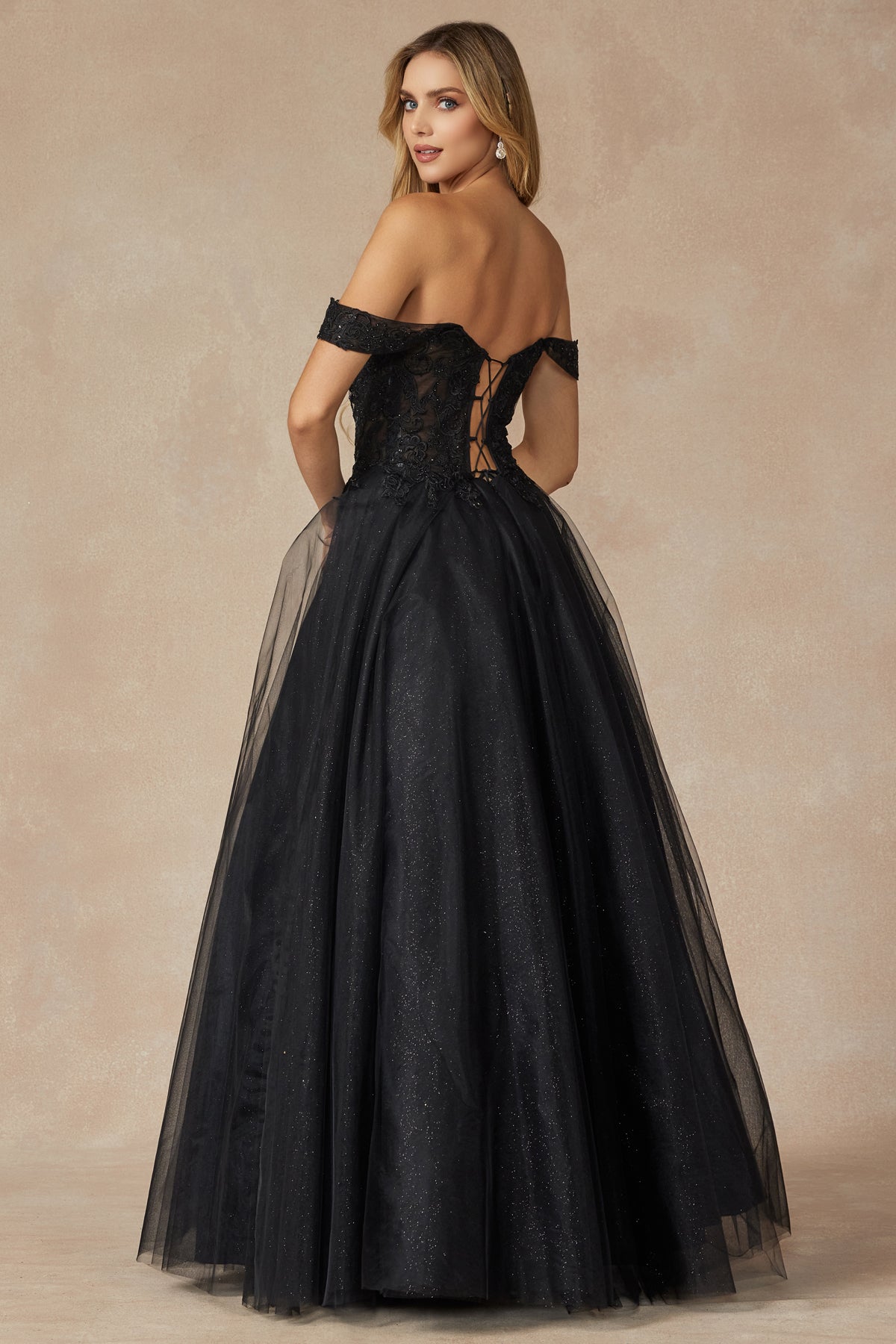 Embroidered Bodice Sweetheart Off or On Shoulder Long Prom Dress JT280_8