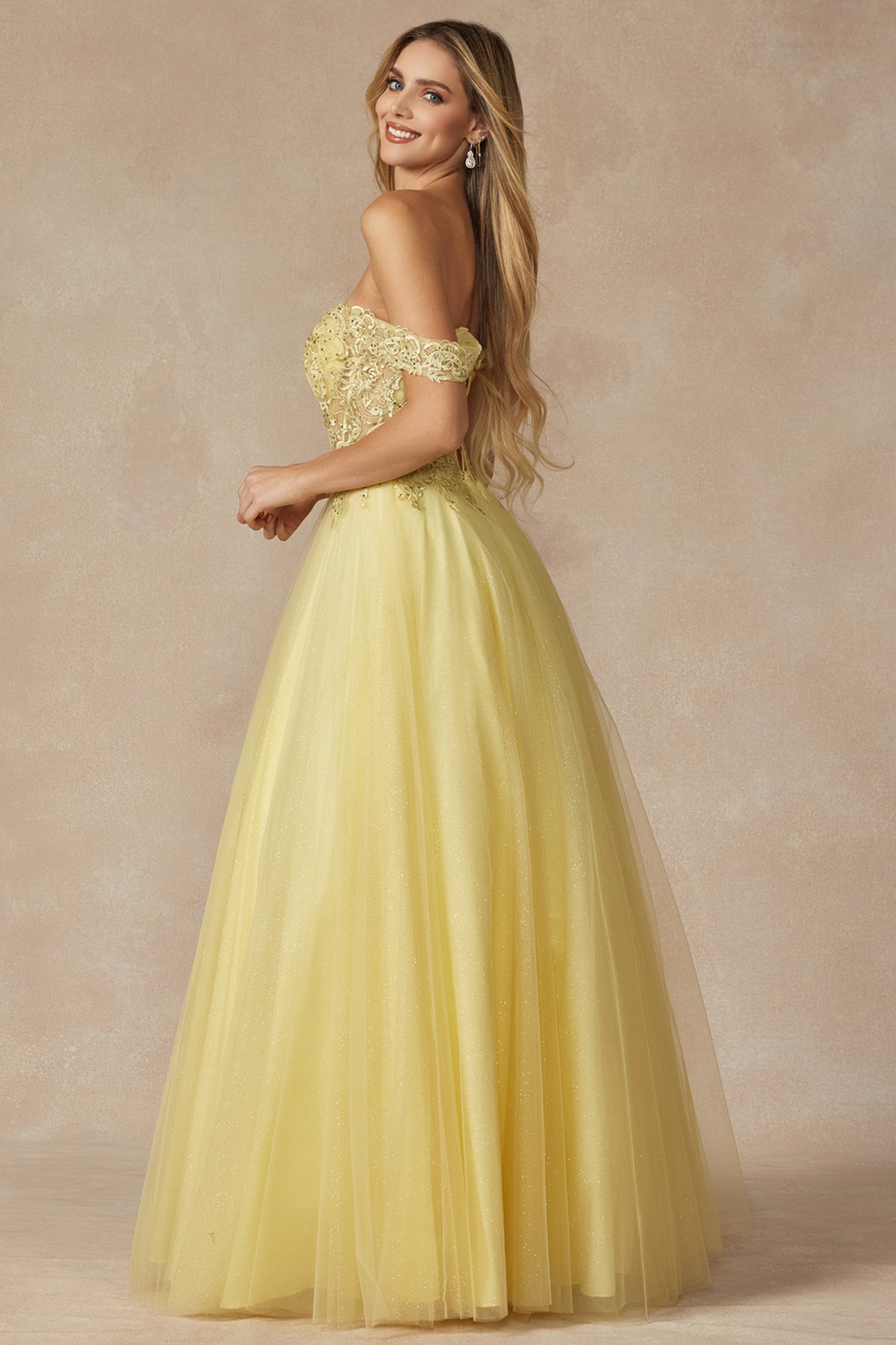 Embroidered Bodice Sweetheart Off or On Shoulder Long Prom Dress JT280_4
