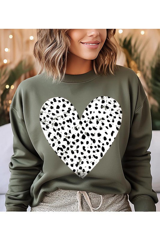 Dalmatian Heart Valentineās Sweatshirt