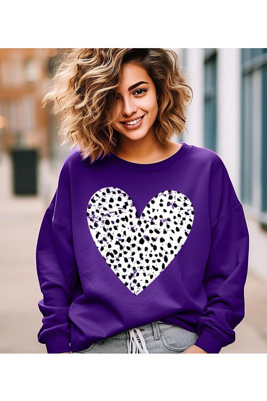 Dalmatian Heart Valentineās Sweatshirt