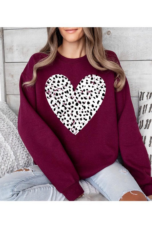 Dalmatian Heart Valentineās Sweatshirt