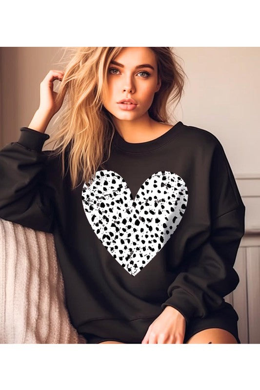 Dalmatian Heart Valentineās Sweatshirt