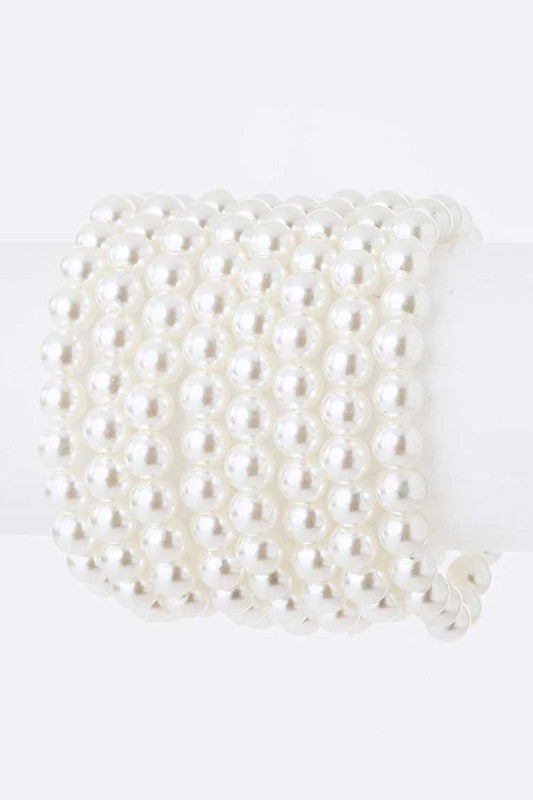 Stretch Pearls Bracelet Set