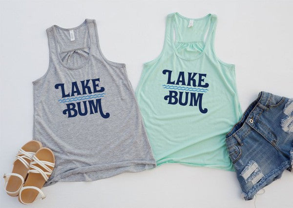 Lake Bum with Waves Bella Canvas Tank Top