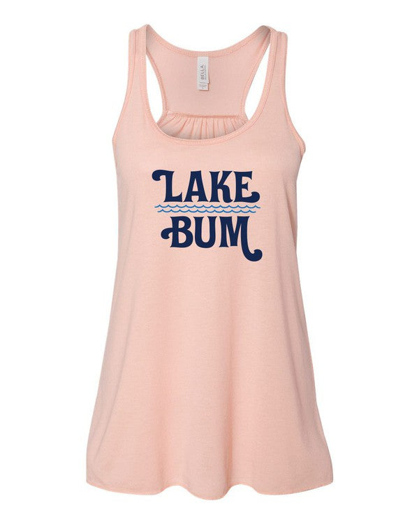 Lake Bum with Waves Bella Canvas Tank Top