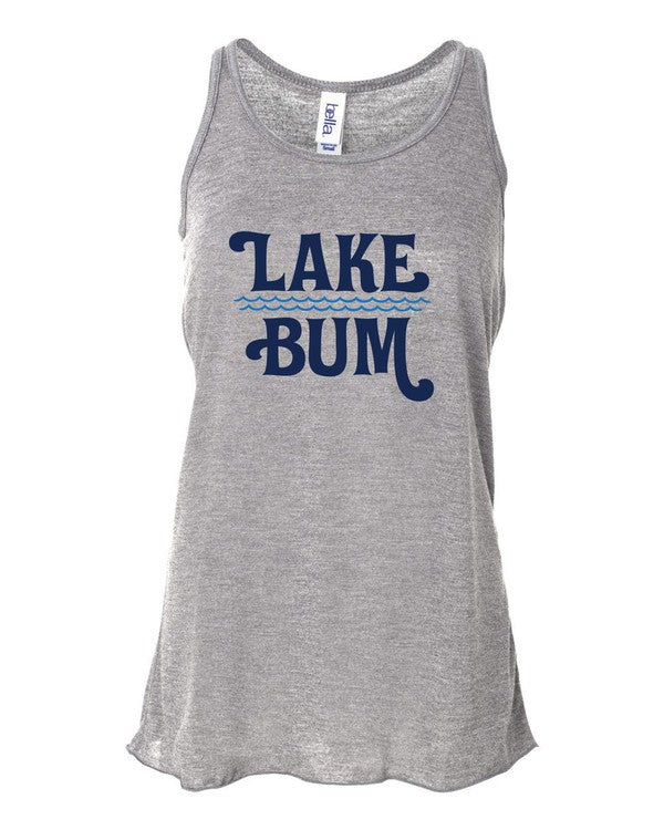 Lake Bum with Waves Bella Canvas Tank Top