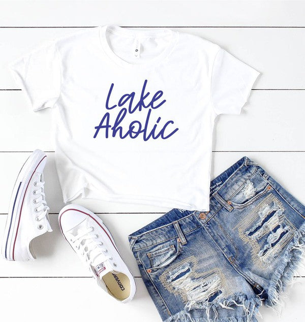 Lakeaholic Graphic Cropped Tee