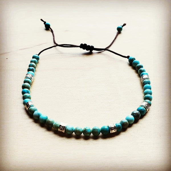 Imperial Jasper Stackable Bracelet W/Ties