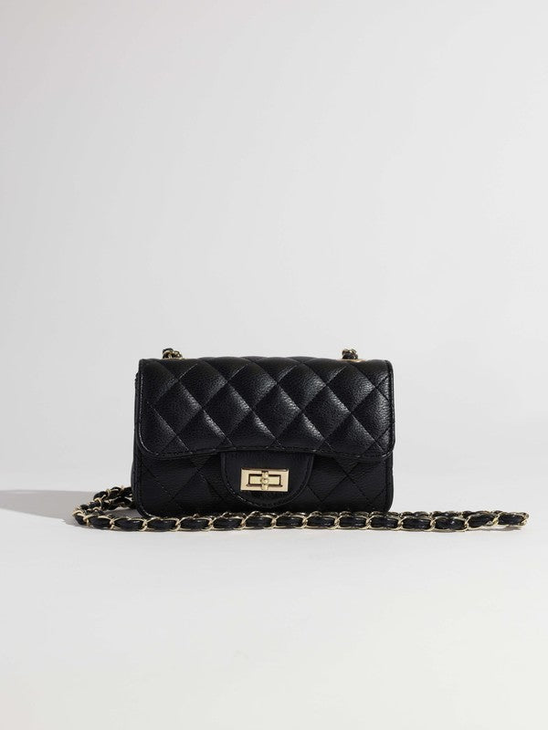 Faux Leather Crossbody Bag
