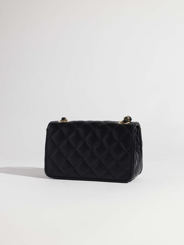 Faux Leather Crossbody Bag