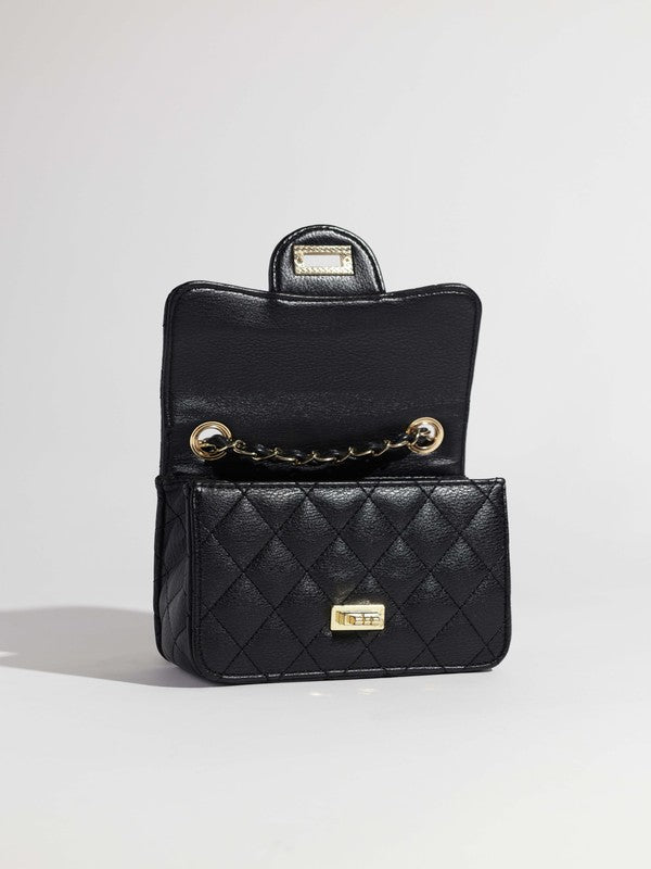 Faux Leather Crossbody Bag