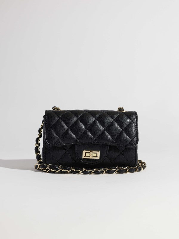 Faux Leather Crossbody Bag
