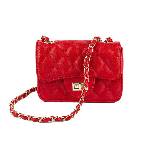 Faux Leather Crossbody Bag