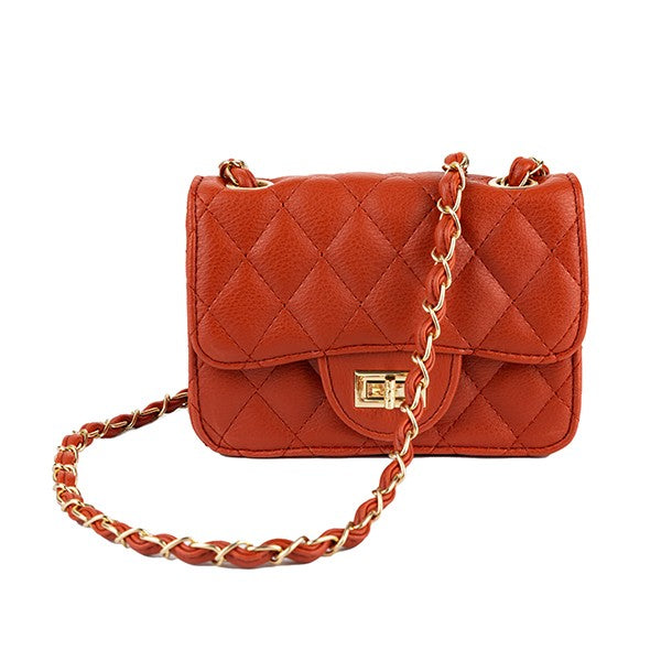 Faux Leather Crossbody Bag