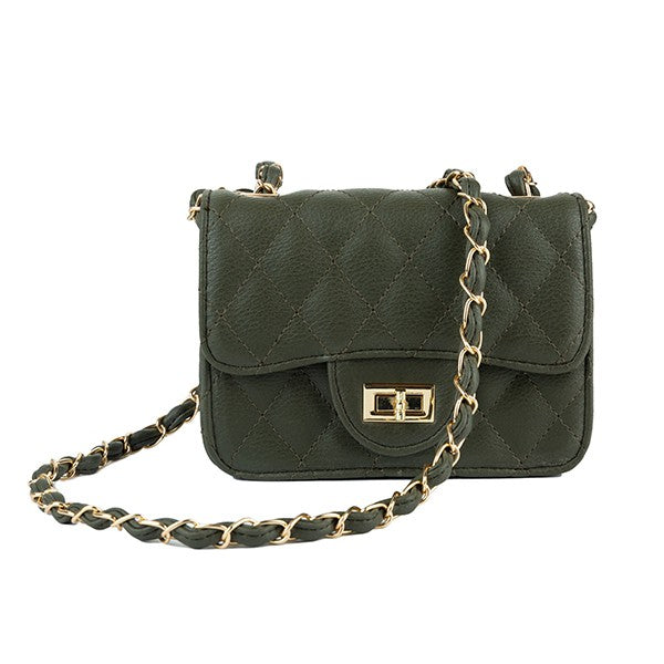 Faux Leather Crossbody Bag