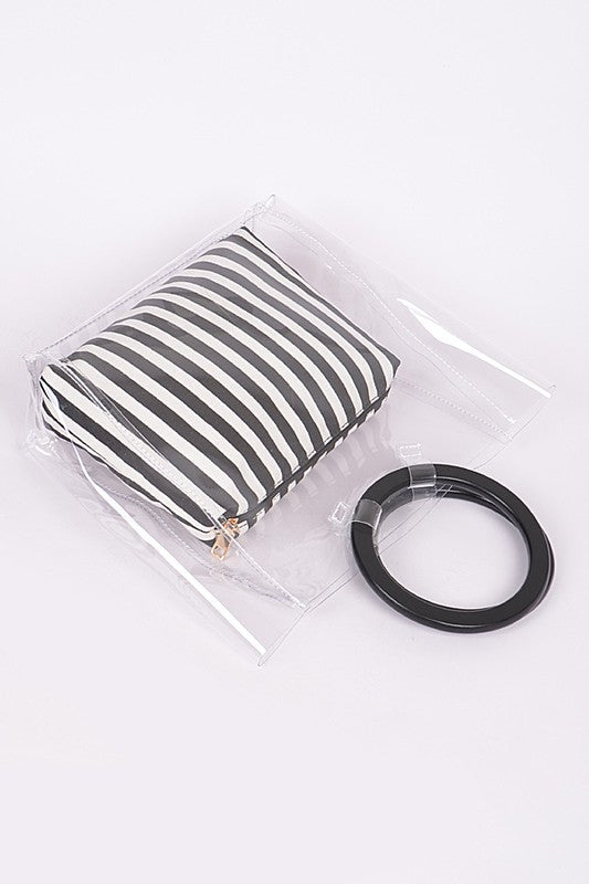 2-in-1 Clear Transparent Bag Set