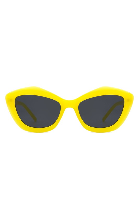 Geometric Retro Cat Eye Sunglasses