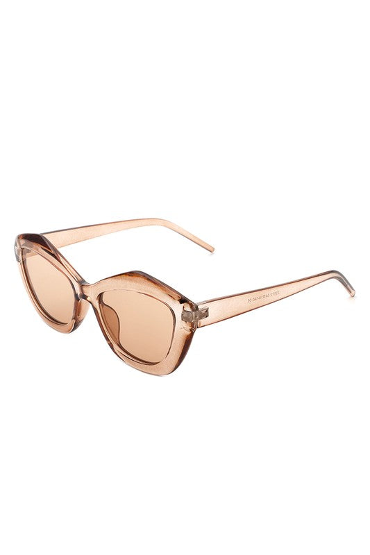 Geometric Retro Cat Eye Sunglasses