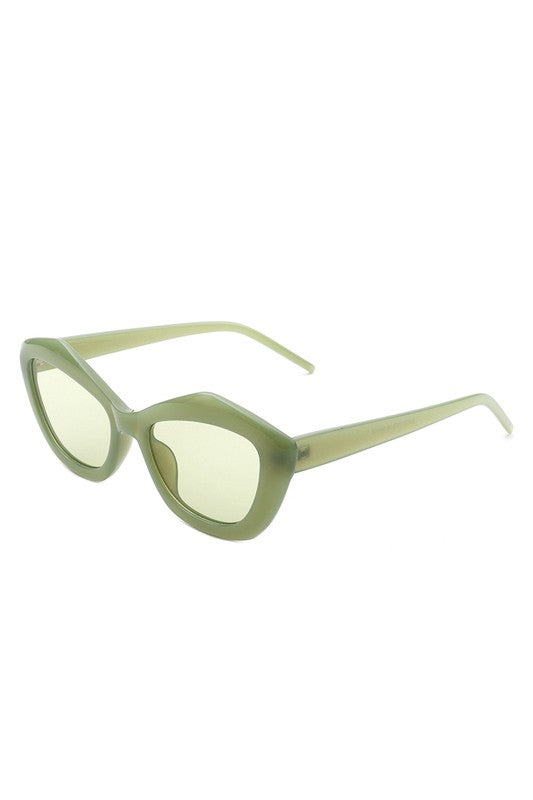 Geometric Retro Cat Eye Sunglasses