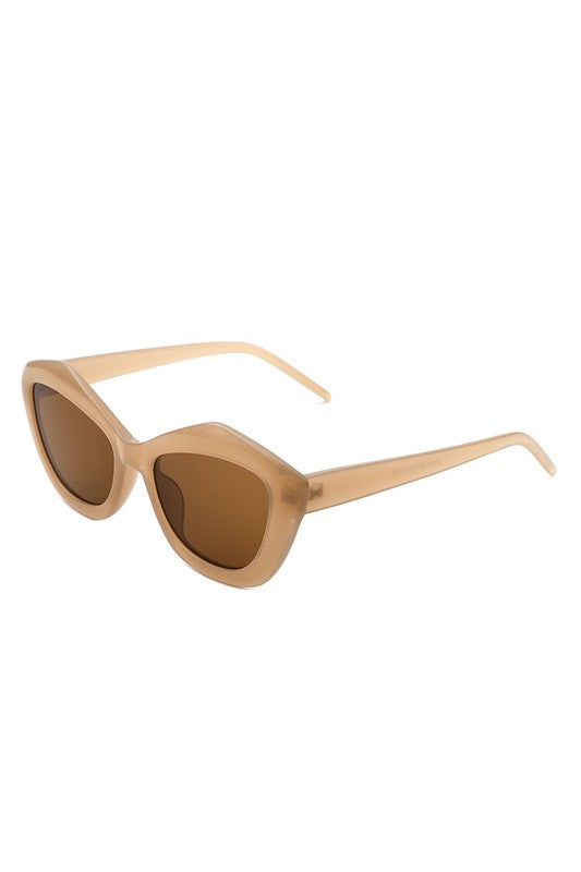 Geometric Retro Cat Eye Sunglasses