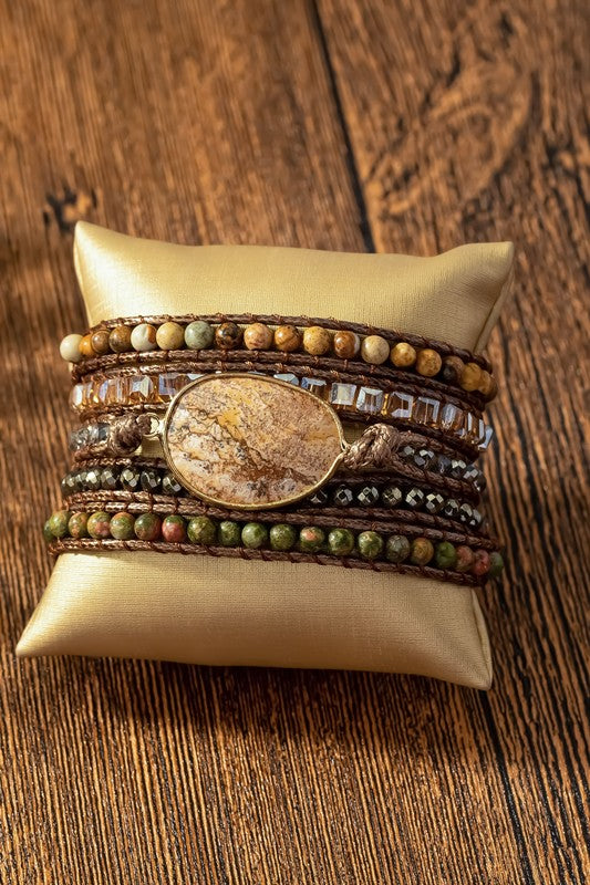 Wrap Natural Stone BOHO Bracelet