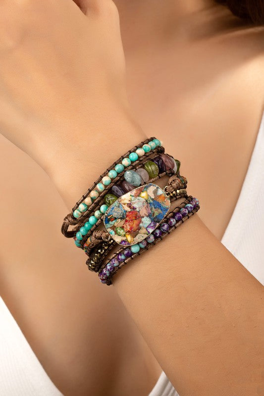 Wrap Natural Stone BOHO Bracelet