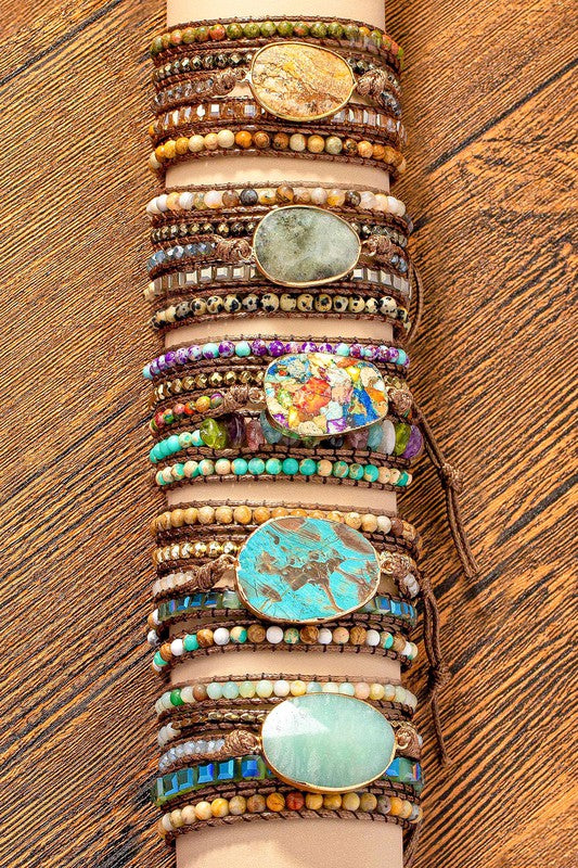 Wrap Natural Stone BOHO Bracelet