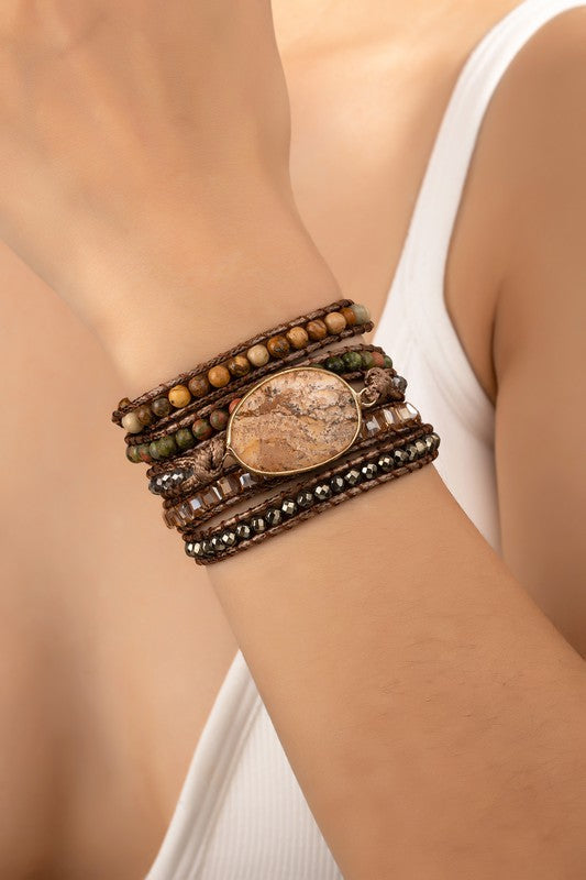 Wrap Natural Stone BOHO Bracelet