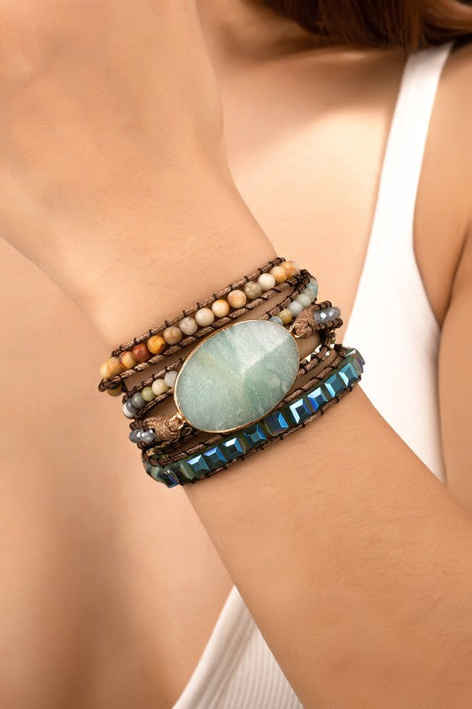 Wrap Natural Stone BOHO Bracelet