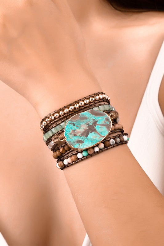 Wrap Natural Stone BOHO Bracelet