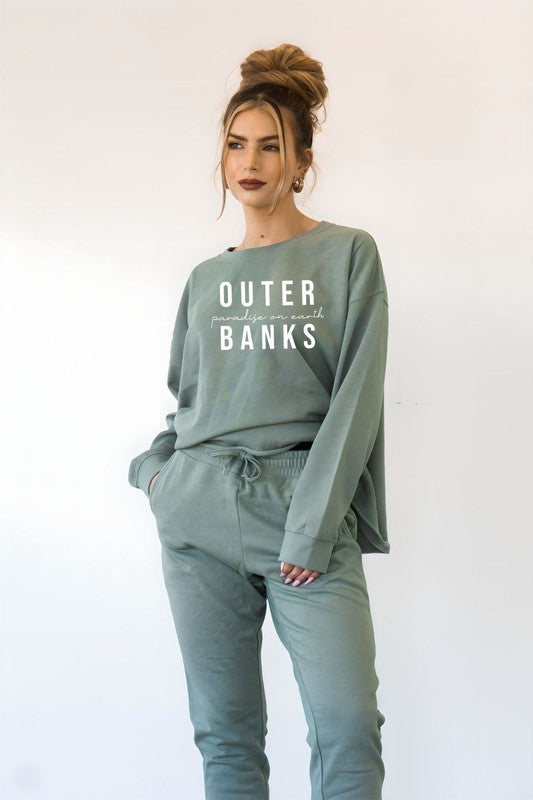 Outer Banks Beach Fleece Crewneck Sweatshirt