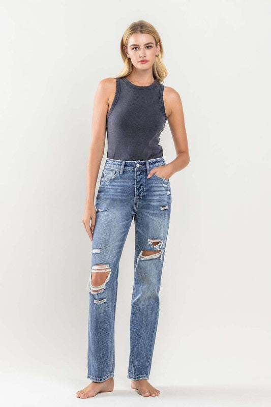 90's Vintage Slim Straight Jean