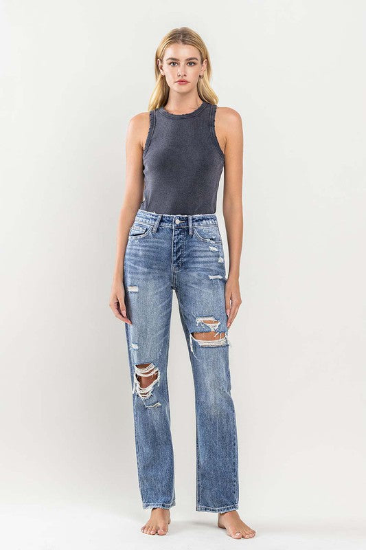 90's Vintage Slim Straight Jean