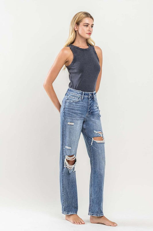 90's Vintage Slim Straight Jean