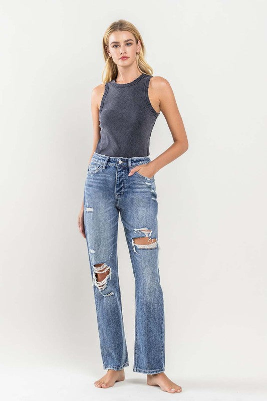 90's Vintage Slim Straight Jean