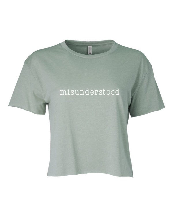 misunderstood graphic Cropped Festival Tee