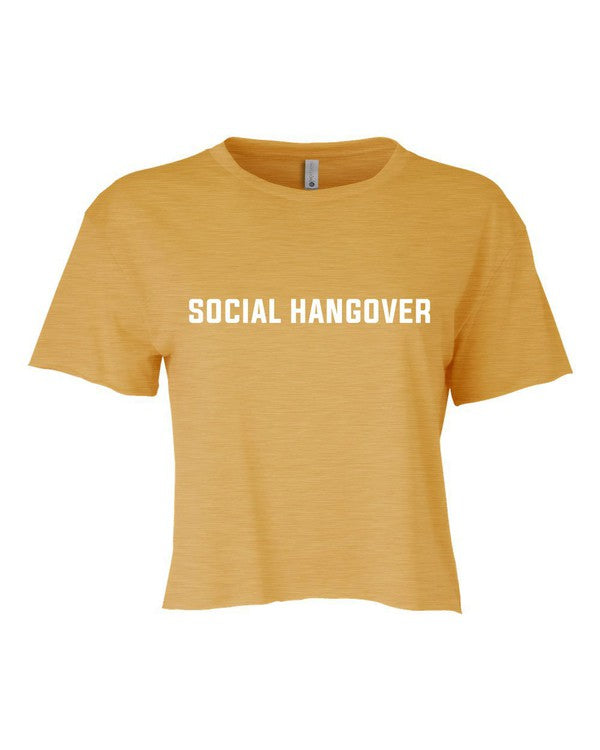 Social Hangover graphic Cropped Festival Tee