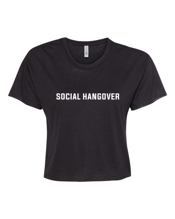Social Hangover graphic Cropped Festival Tee