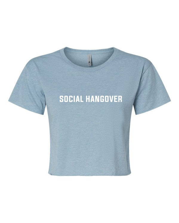 Social Hangover graphic Cropped Festival Tee