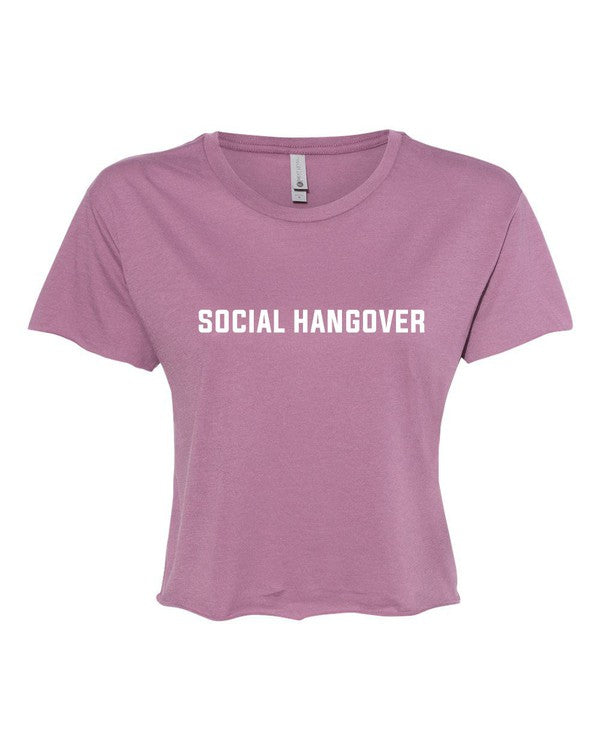 Social Hangover graphic Cropped Festival Tee