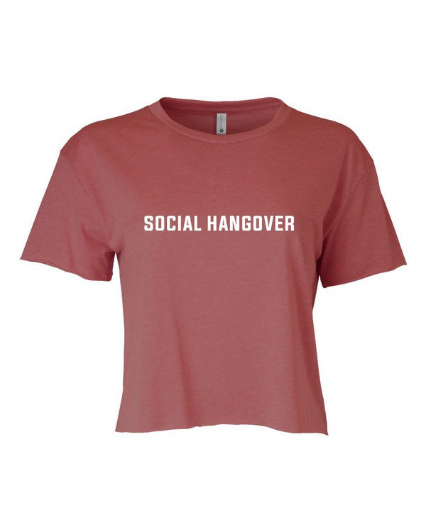 Social Hangover graphic Cropped Festival Tee