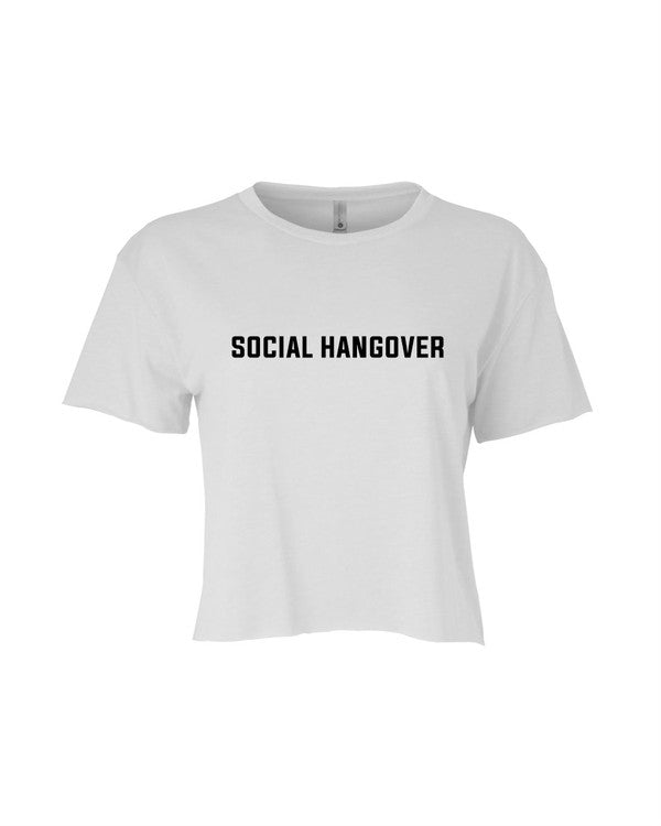 Social Hangover graphic Cropped Festival Tee