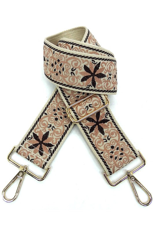 Aztec Tribal Pattern Guitar Strap - 2 Inches Wide