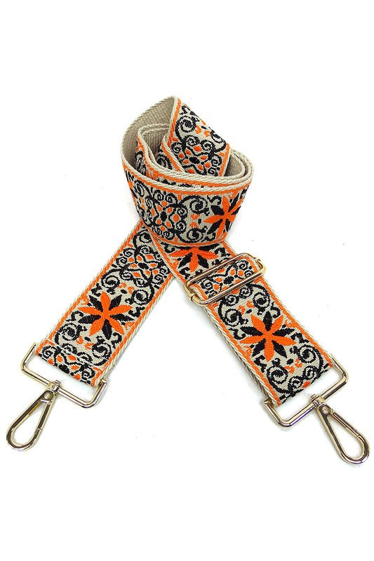 Aztec Tribal Pattern Guitar Strap - 2 Inches Wide