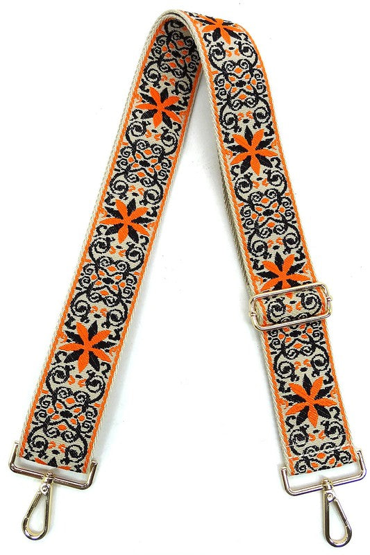 Aztec Tribal Pattern Guitar Strap - 2 Inches Wide